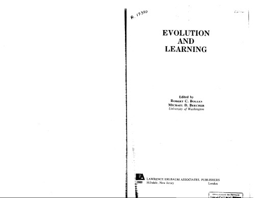 Evolution and Learning