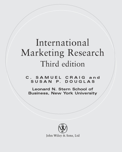 International Marketing Research