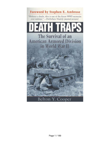 Death Traps: The Survival of an American Armored Division in World War II