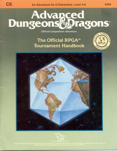 Official RPGA Tournament Handbook (Advanced Dungeons and Dragons module C6)