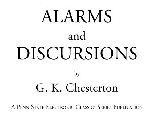 Alarms And Discursions