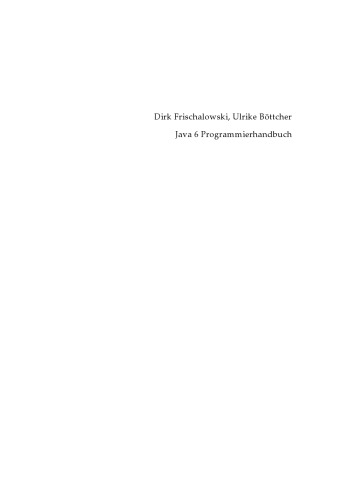 Java 6 Programmierhandbuch  GERMAN 