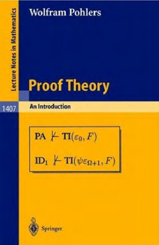 Proof Theory: An Introduction