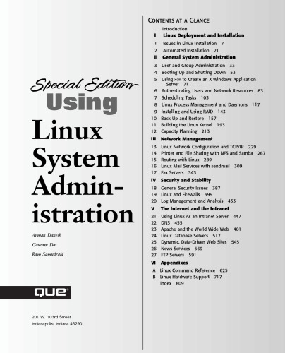 Special Edition Using Linux System Administration (Special Edition Using)