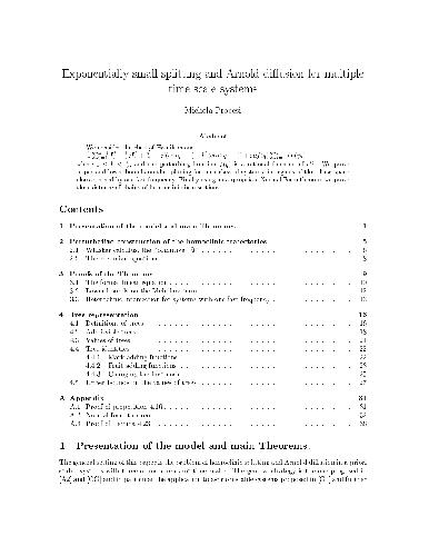 Exponentially small splitting and Arnold diffusion for multiple time scale systems