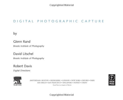 Digital Photographic Capture