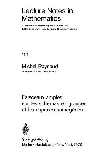 Faisceaux Amples Sur les Schemas en Groupes et les Escapes Homogenes