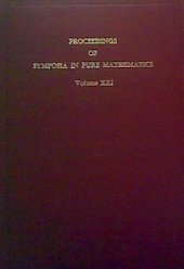 Representation Theory of Finite Groups and Related Topics: Proceedings of the Symposia in Pure Mathematics-Madison, Wis.-1970