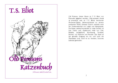 Old Possums Katzenbuch. Englisch und Deutsch