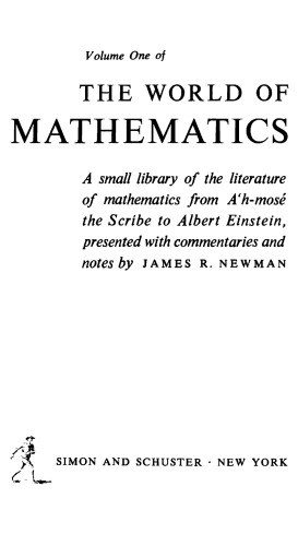 The World of Mathematics: A Four-Volume Set