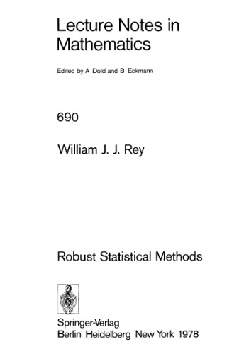 Robust Statistical Methods