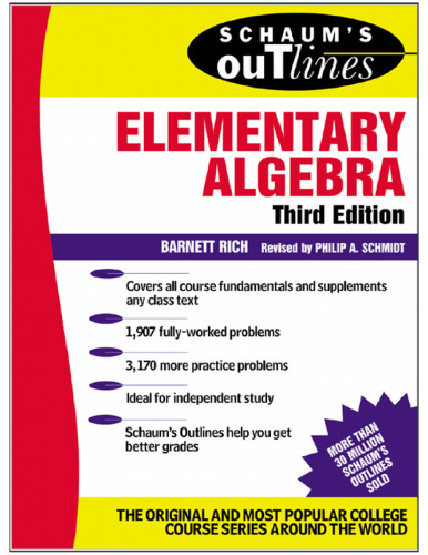 Schaum's Outline of Elementary Algebra (Schaum's Outline Series)