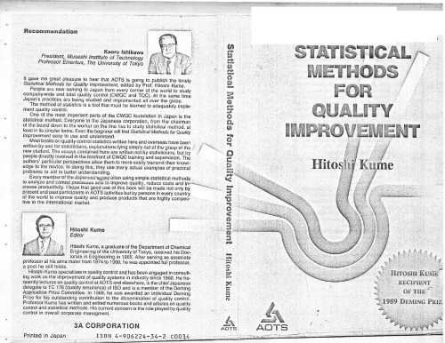 Statistical Methods for Quality Improvement