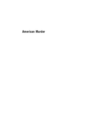 American Murder (2 Volumes Set)