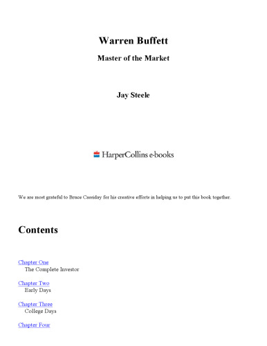 Warren Buffett:: Master of the Market