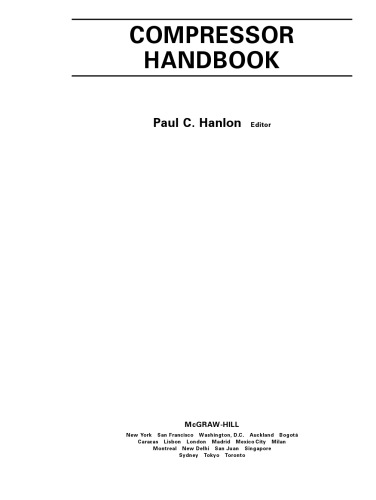 Compressor Handbook (McGraw-Hill Handbooks)