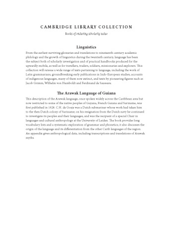 The Arawak Language of Guiana