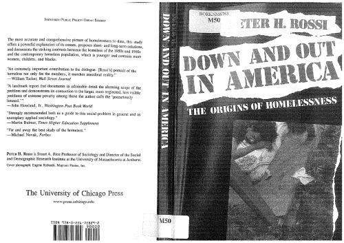 Down and Out in America: The Origins of Homelessness