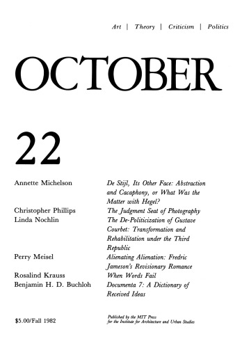 October journal No.22 Autumn (1982)