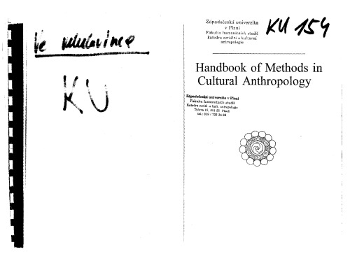 Handbook of Methods in Cultural Anthropology