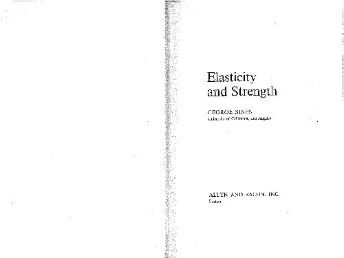 Elasticity and Strength