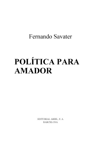 Politica para Amador