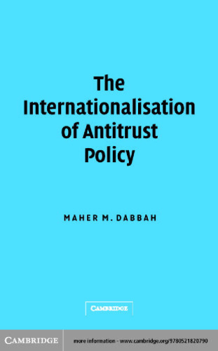 The internationalisation of antitrust policy