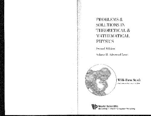 Problems and Solutions in Theoretical and Mathematical Physics: Advanced Level