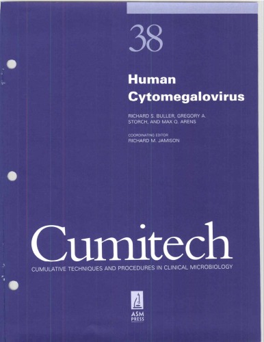 Cumitech 38: Human Cytomegalovirus