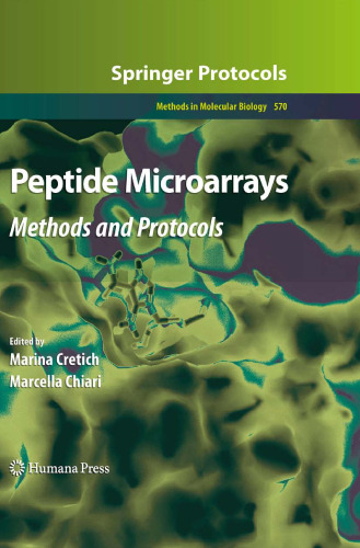 Peptide Microarrays: Methods and Protocols