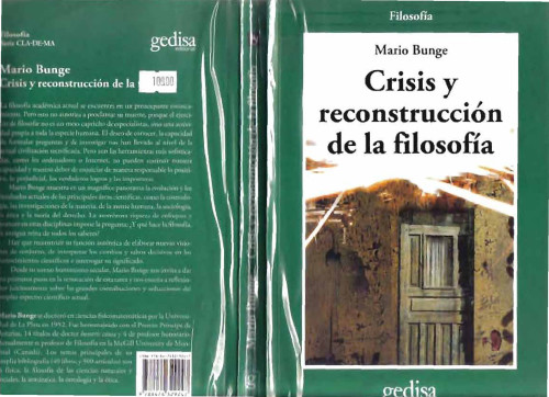 Crisis y reconstrucción de la filosofía