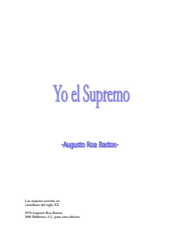 Yo el supremo