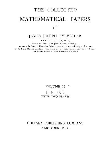 The Collected Mathematical Papers, Volume II