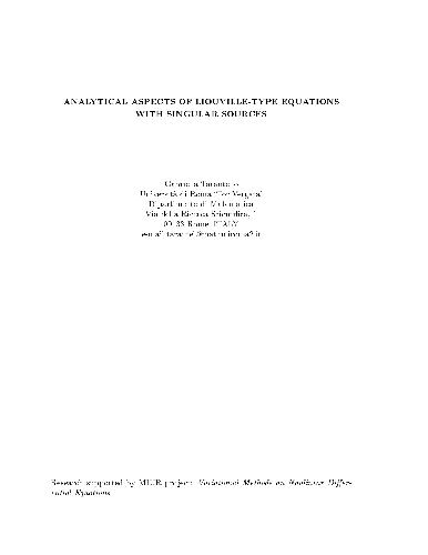 Analytical aspects of Liouville-type equations with singular sources