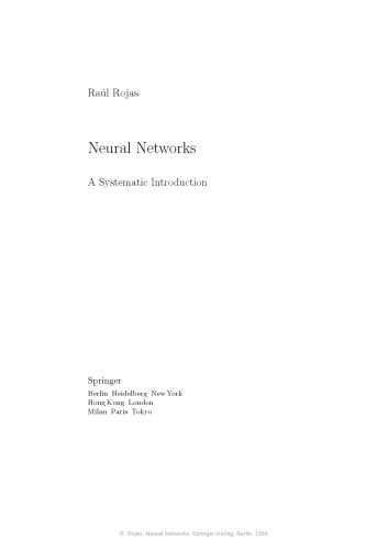 Neural Networks: A Systematic Introduction