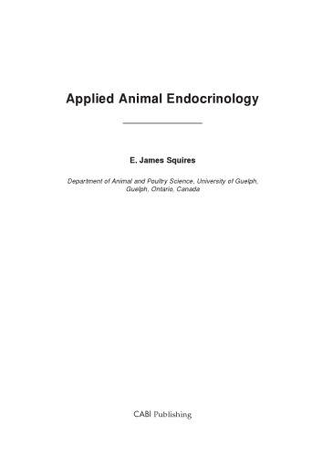 Applied animal endocrinology