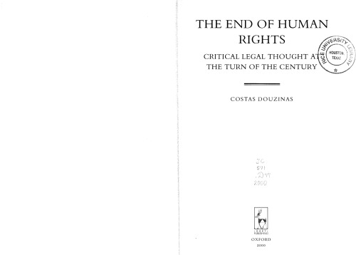 The End of Human Rights