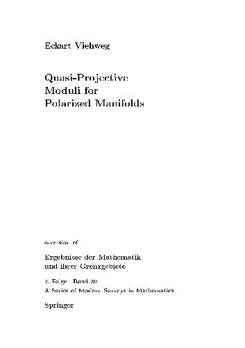 Quasi-Projective Moduli for Polarized Manifolds