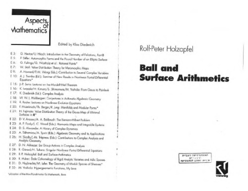 Ball and Surface Arithmetics