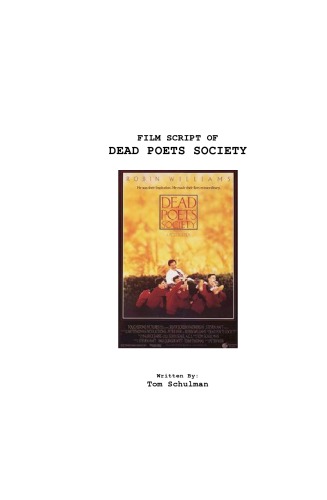 Dead Poets Society Film Script