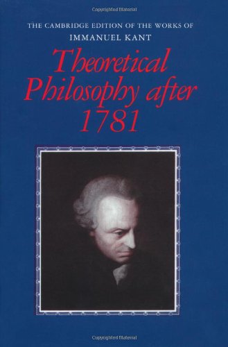 Theoretical philosophy after 1781