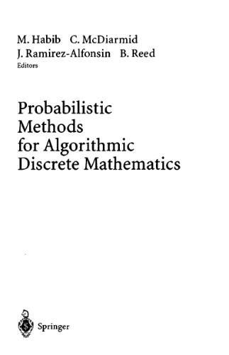 Probabilistic Methods for Algorithmic Discrete Mathematics