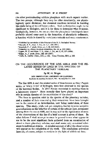 On the Occurrence of the Line 4686A and the Related Series of Lines in the Spectra of the Planetary Nebulae