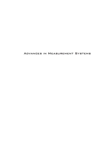 Advances in Measurement Systems