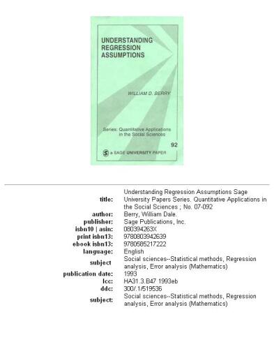 Understanding regression assumptions