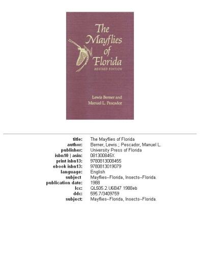 The mayflies of Florida