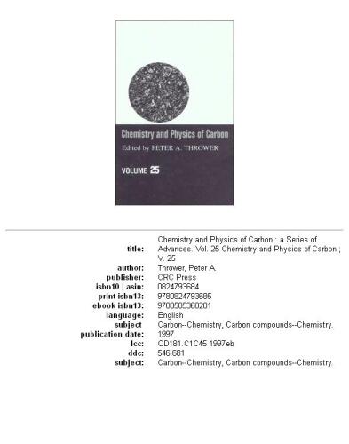 Chemistry and Physics of Carbon: A Series of Advances