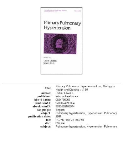 Primary pulmonary hypertension