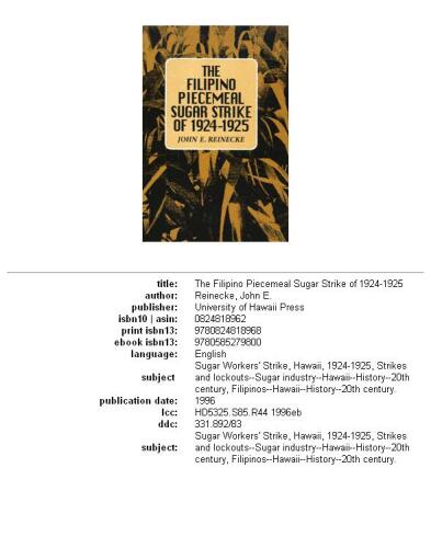 The Filipino piecemeal sugar strike of 1924-1925, Volume 3