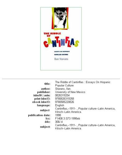 The riddle of Cantinflas: essays on Hispanic popular culture